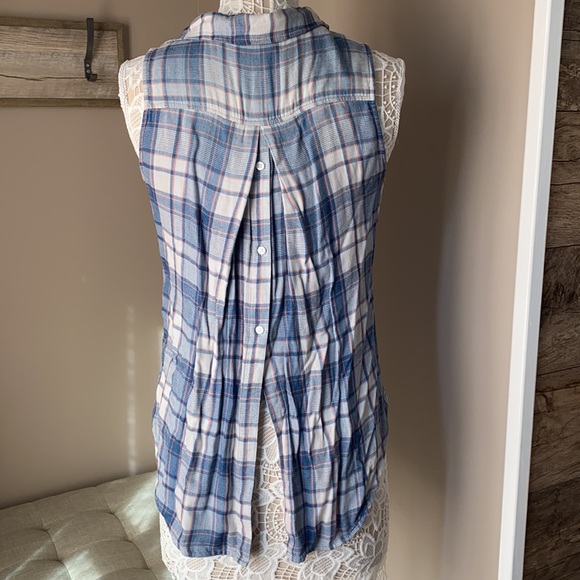 Cloth and stone buttondown plaid shirt size small - Picture 4 of 5